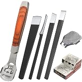 36 Pcs Callus Shaver for Feet Set, Foot Callus Shaver, (1 Stainless Foot File &amp;1 Foot File Heads &amp; 4 Pedicure Knife &amp; 30 Replacement Slices Blades)