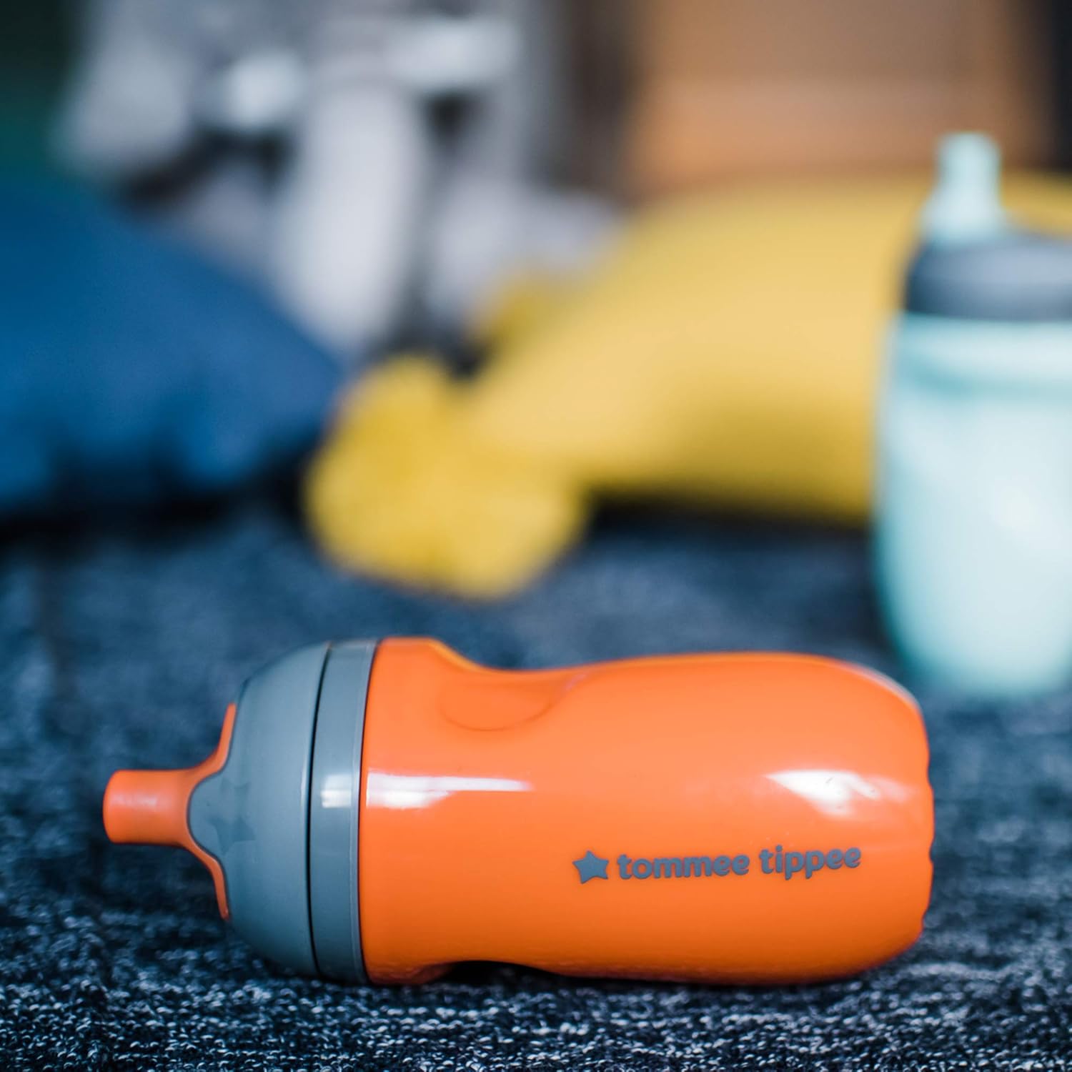 Tommee Tippee Insulated Sportee Toddler Water Bottle with Handle, Boy - 12M+, 2ct, Blue & Orange: Baby