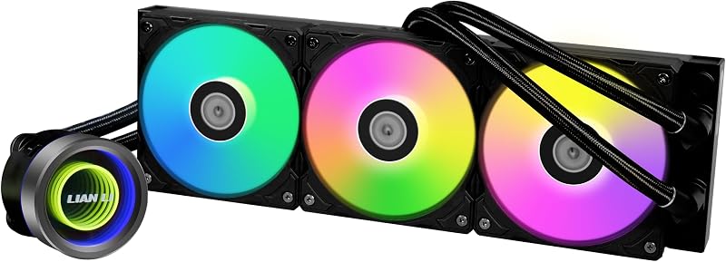 Lian Li Galahad II Trinity 360 AIO CPU Liquid Cooler ARGB Daisy Fans LGA 1700