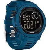 findtime Men's Digital Watch Waterproof Sports Watches Tactical Military Stopwatch Alarm 12/24H Outdoor Mens Wristwatch for Running Swimming Relojes para Hombres