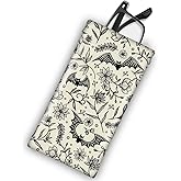 Mcapirivo Soft Sunglasses Eyeglass Glasses Case,7x3.5inch Portable PU Leather Squeeze Top Holder Bag Pouch for Women Men