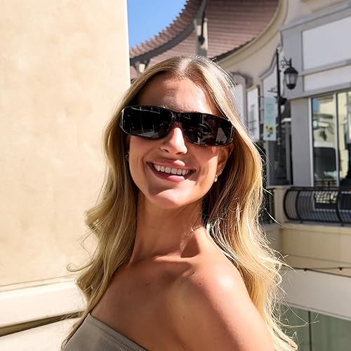 LVIOE Over Glasses Sunglasses Wrap Around Polarized Sunglasses for
