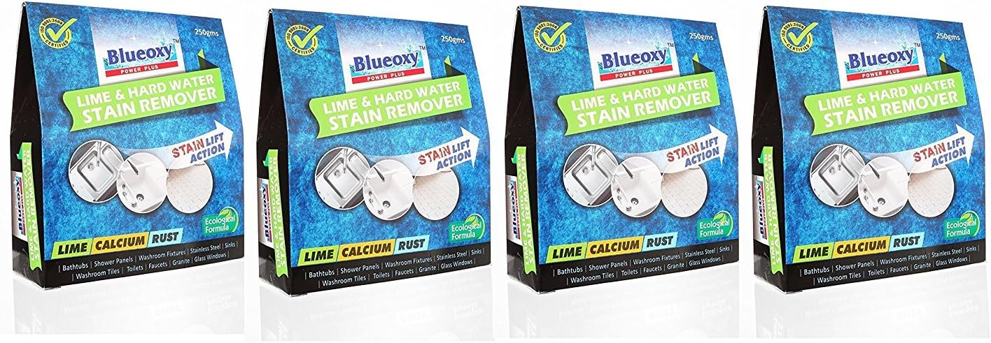 Herbo Pest Blueoxy Lime and Hard Water Stain Remover (Standard Size, 250 g) - Pack of 4
