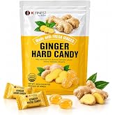 Ginger Hard Candy, Individually Wrapped Korean Ginger Candy Made with Real Ginger, Bold &amp; Spicy Flavor, Travel-Friendly Candy, Product of Korea, 10.58 oz (300g)