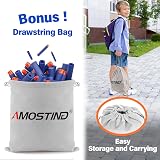 AMOSTING 100PCS Refill Foam Darts for Nerf N-Strike Elite 2.0 Blasters Blue view 5