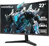 KOORUI 27 Inch QHD 1440P 180Hz VA Curved Gaming Monitor 1ms Adaptive Sync VESA