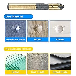 Countersink Drill Bit Set, 5 Pieces High Speed