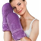 AiricePac Heated Mitts for Arthritis, Microwavable Hand Warmer for Women Men in Cases of Stiff Joints, Trigger Finger, Warm Therapy Mittens Unscented Hand Muff, Purple
