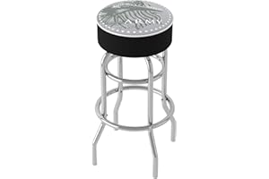 TRADEMARK GLOBAL Bar Stool - United States Army This We'll Defend Stool with Foam Padded Seat - Swivel Chair for Game Room, Garage, or Home Bar by Trademark Gameroom