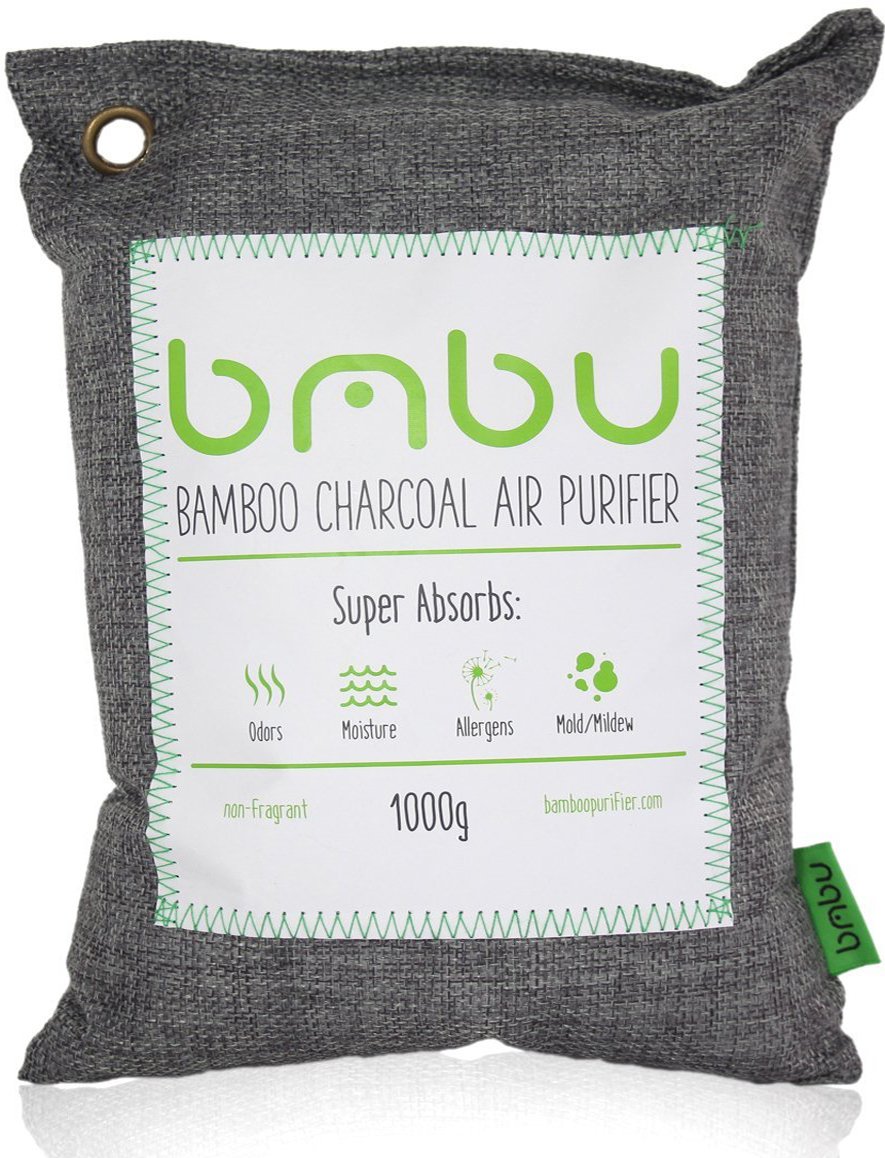 1000g Large Bamboo Charcoal Air Purifier Bag - Deodorizer and Air Freshener - Remove Odor and Control Moisture in Your RV, Camper, SUV, Car, Semi truck, Closet, Mobile Home, Storage - Non fragrant