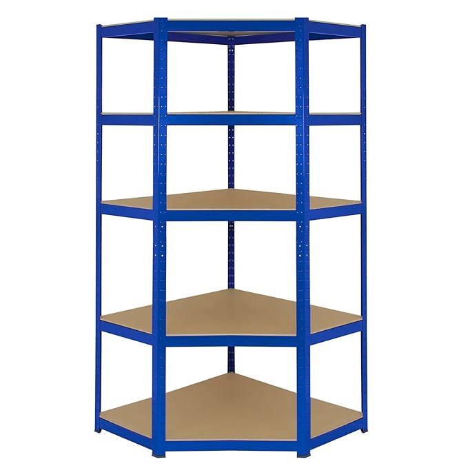 Corner Shelves Garage Racking / 90cm x 45cm x 180cm Racking Storage