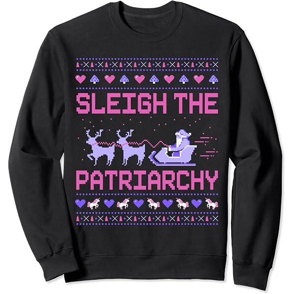 Hex The Patriarchy Sweatshirt For Women - Feminist Graphic Pullover With Moon & Stars, Casual Winter Crewneck - View #6