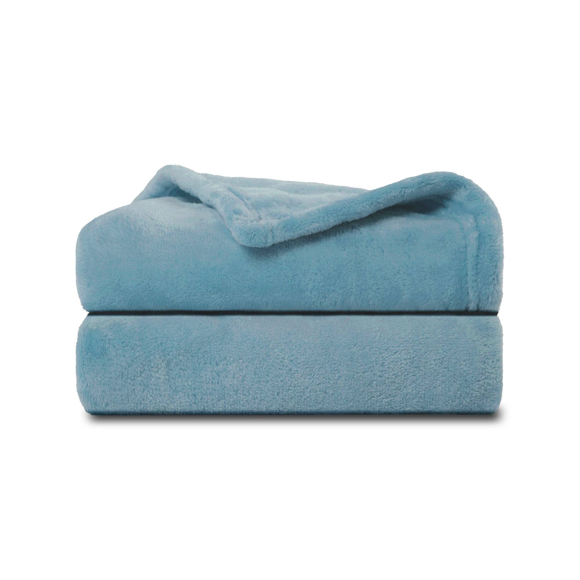 Photo 1 of NANPIPER Baby Blankets, Super Soft Fleece Fuzzy Blanket for Toddler, Luxury Cozy Lightweight Microfiber Plush Blanket-Throw Size 30"x40",Light Blue