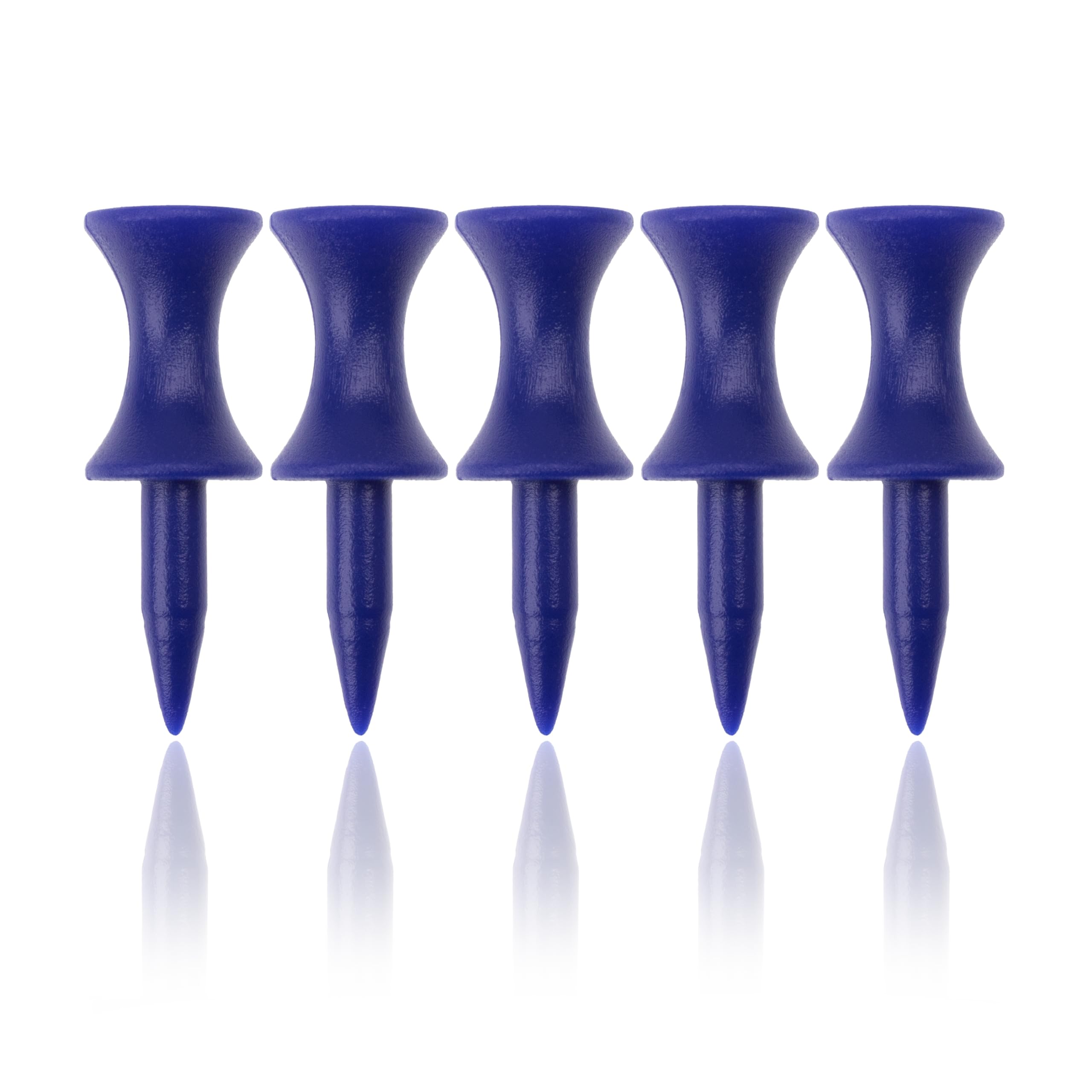 ECADDIE Blue Golf Tees 38mm (100 Pack) - Small Golf Tees for Hybrids or Woods, Golf Tees Plastic Material With Castle Tees Golf Design for Consistent Tee Height using our Small Blue Golf Tees
