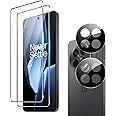 Suttkue for OnePlus 13R Screen Protector with Camera Lens Protector, 9H Hardness Anti-Scratch Tempered Glass flim, Case Friendly, Anti-Fingerprint,Anti-Scratch (2+2 PACK)