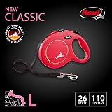 flexi New Classic Tape Retractable Leash Red Large 26 ft up to 110 lbs view 2