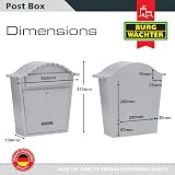 Burg-Wächter MB01S Silver Classic Wall Mounted Galvanised Steel Lockable Post view 4