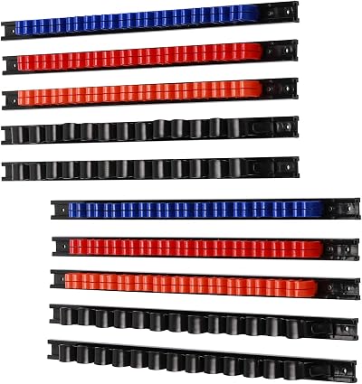 CASOMAN 10 pcs Screwdriver & Wrench Organizer Wall Mount