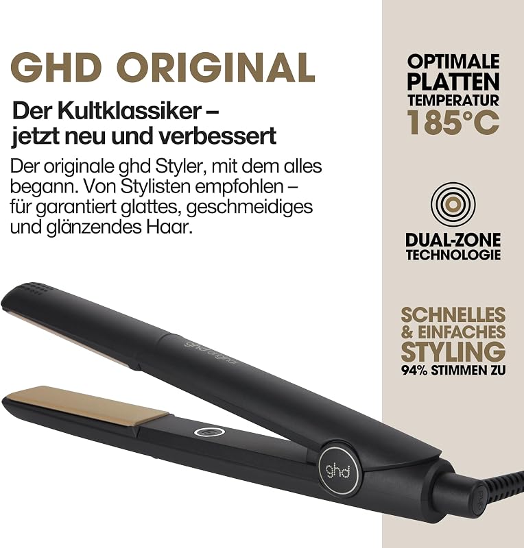 original Glätteisen: Haarglätter, Locken & Wellen, Anti Frizz Finish