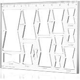 Monliful 13-in-1 Woodworking Router Jig Kit - Bowtie, Butterfly Inlay &amp; Decorative Templates - 10 x 7.9 inches