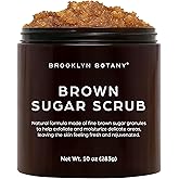 Brooklyn Botany Brown Sugar Body Scrub - Moisturizing and Exfoliating Body, Face, Hand, Foot Scrub - Fights Acne, Fine Lines 