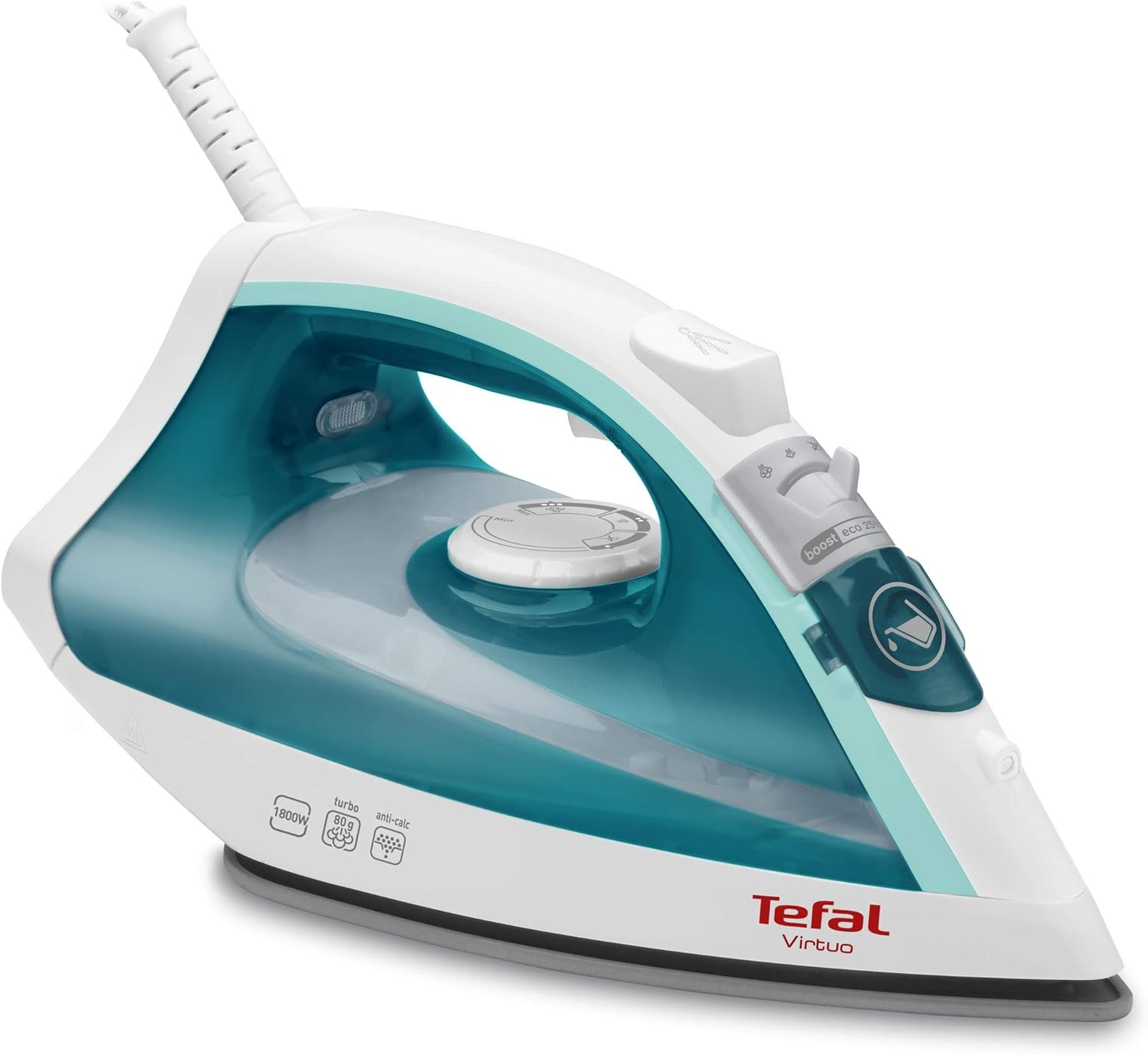 Tefal Virtuo FV1710 Steam Iron 1800W Green, White Iron Amazon.co.uk