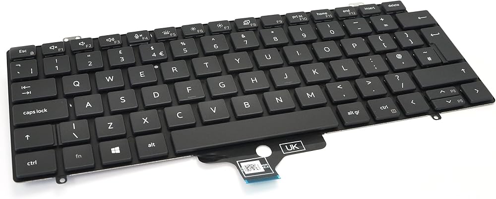 Dell Latitude 7410 UK English QWERTY Backlit Keyboard JWN6W