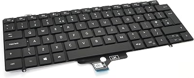 Dell Latitude 7410 UK English QWERTY Backlit Keyboard JWN6W