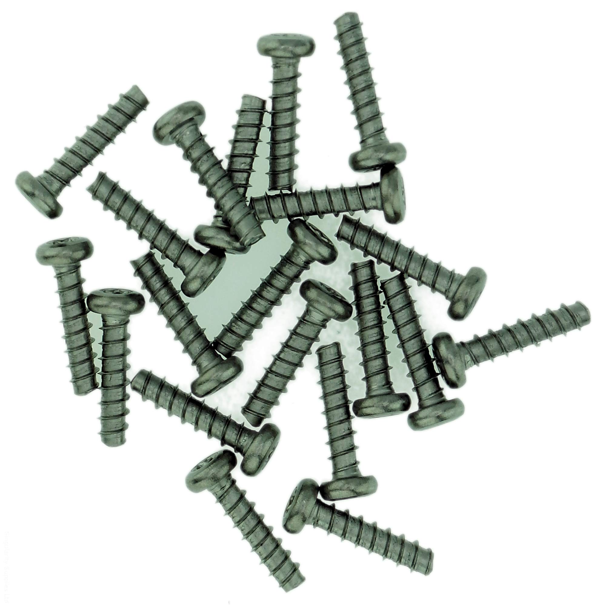 D3 (3mm x 20mm) TX Pan Screws for Plastic (Trilobular) - Stainless Steel (A2) (Pack of 20)