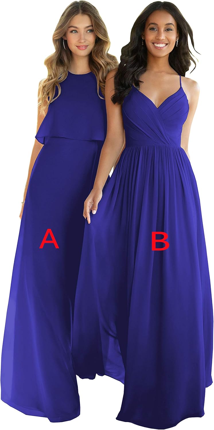 royal blue chiffon wrap