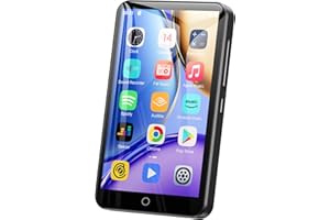 OILSKY 80GB MP3 Player with Bluetooth and WiFi, Android Streaming MP4 Player with Spotify, Amazon Music, Deezer, Audible, Browser, 4.0" IPS Music Player with Speaker, FM Radio, Sound Recorder, up to 512GB