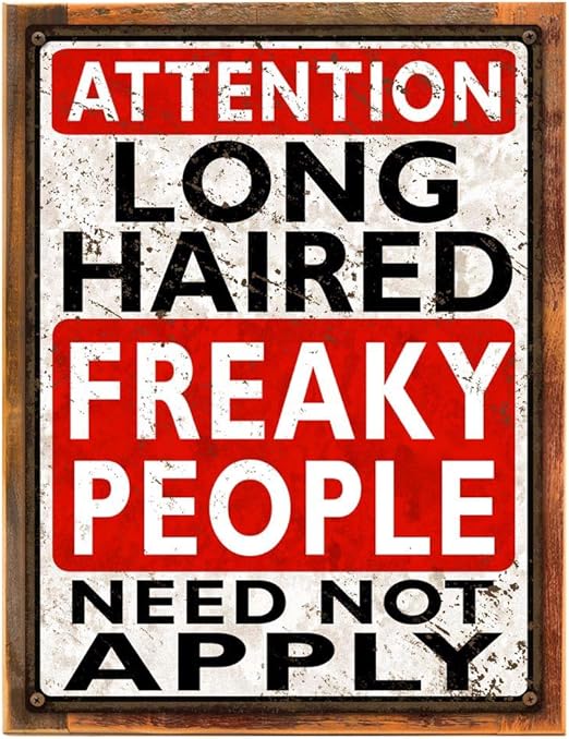 Amazon Com Wood Framed Long Haired Freaky People Need Not Apply