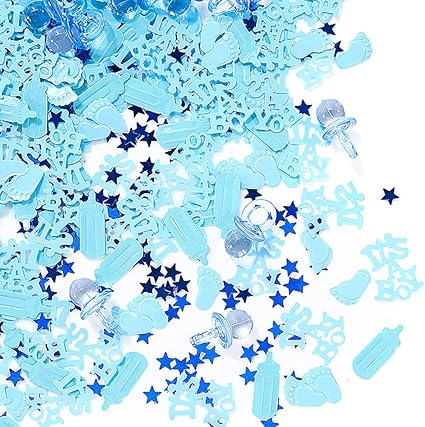 baby shower confetti boy