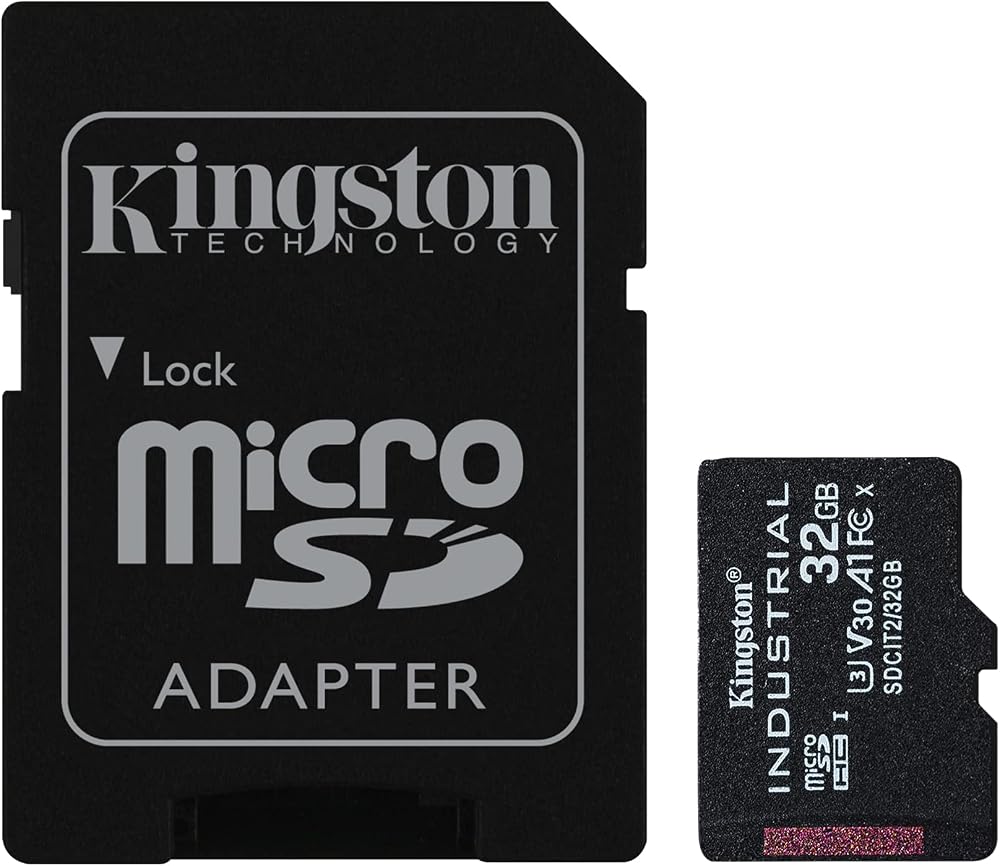 Kingston Industrial microSDHC 32GB C10 A1 pSLC Card w/ SD Adapter SDCIT2/32GB