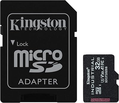 Kingston Industrial microSDHC 32GB C10 A1 pSLC Card w/ SD Adapter SDCIT2/32GB