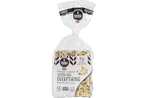Sigdal Bakeri Gluten Free Everything Norwegian Crispbread | Baked with Garlic & Onion | Non GMO, Vegan, Sugar Free, High Fiber, Low Carbs, High Protein | 8.29 oz (235g) (Pack of 4)