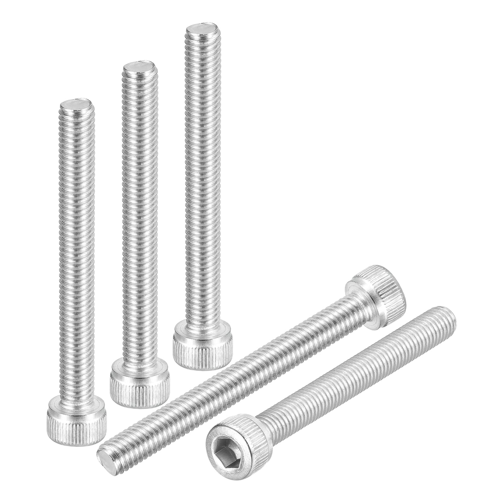 DTGN M5-0.8x45 Socket Head Cap Screws Bolts - 20Pack - Good for Road Bicycle, Mountain Bike, Auto, Motorcycle - 304 Stainless Steel Hex Head Metric Screws - Silver — image 1