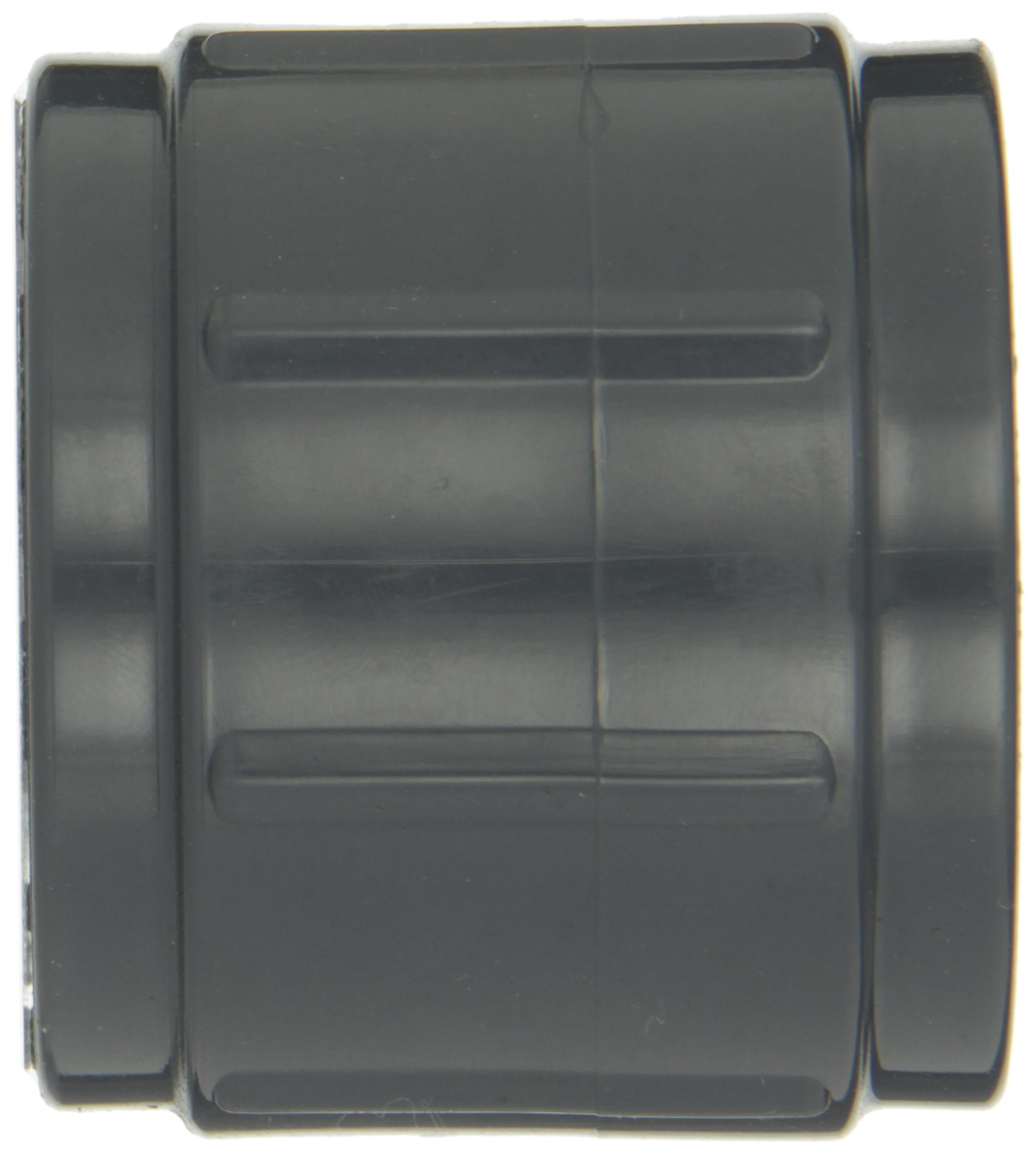 GF Piping Systems PVC Pipe Fitting, Coupling, Schedule 80, Gray, 11/4