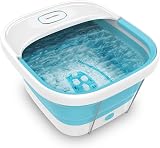 HoMedics Collapsible Foot Spa with HeatKeep Bubble Massager Foldable