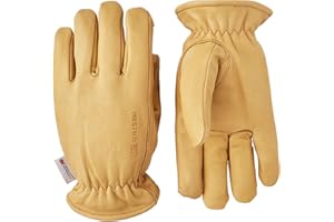 Hestra Job Cow Driver Insulated Work Glove, Thermal Insulated Leather Multi-Use Winter Gloves for Everyday Winter Outdoor Use