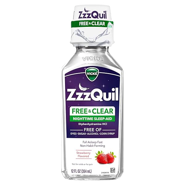 ZZZQUIL, NIGHTTIME SLEEP AID LIQUID, FREE OF ALCOHOL...
