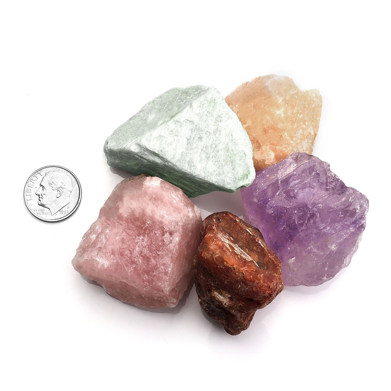 Top Plaza 1.9lb Bulk Rough Irregular Crystal Quartz 0.79-1.57\'\' Raw Natural Reiki Healing Assoirted Stones for Cabbing, Tumbling, Lapidary, Polishing, Wire Wrapping, Wicca