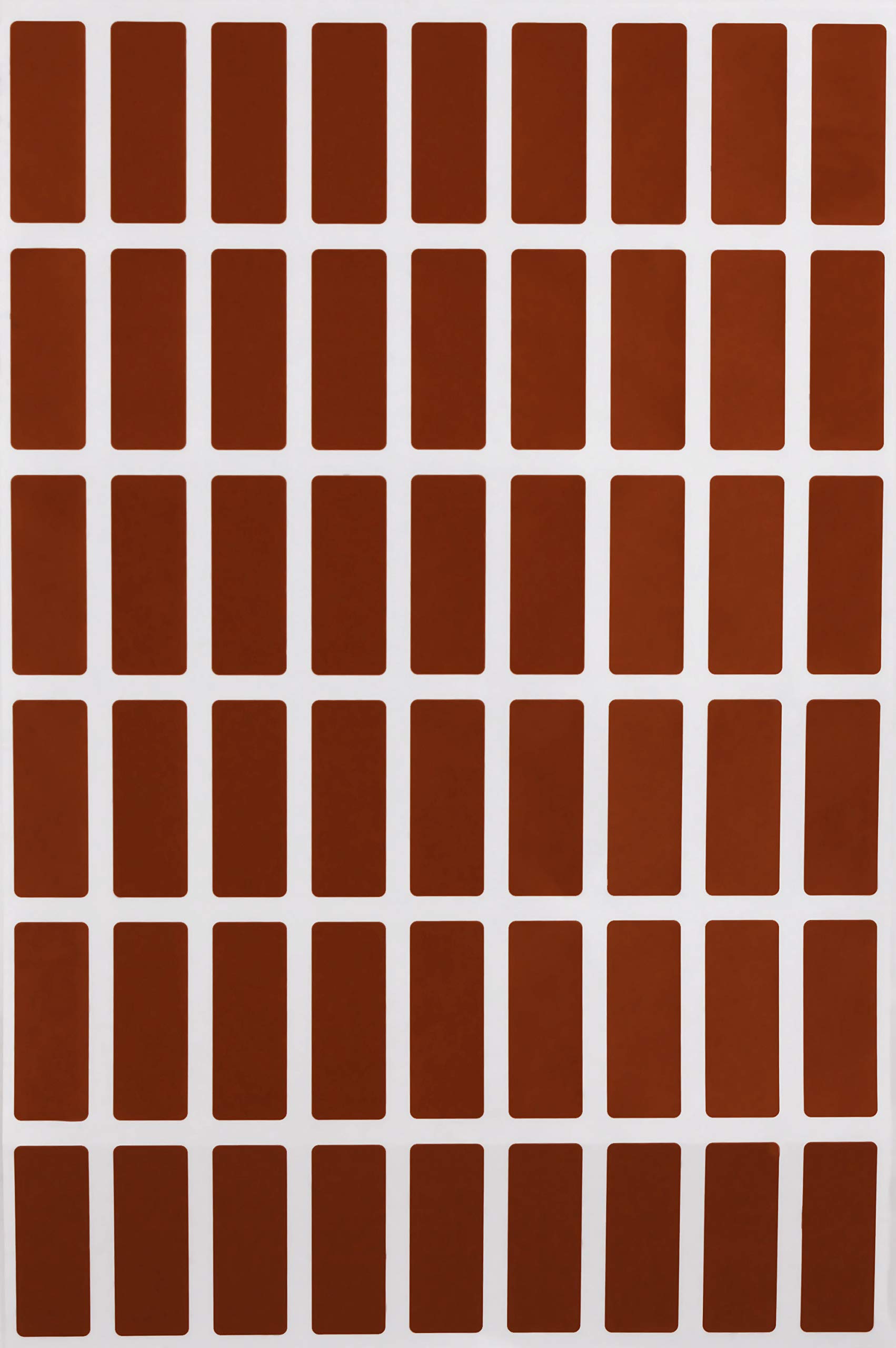 Royal Green Rectangular Labels for folders (25mmx10mm) - Brown Pricing Tags 2.5 cm x 1 cm - 810 Pack