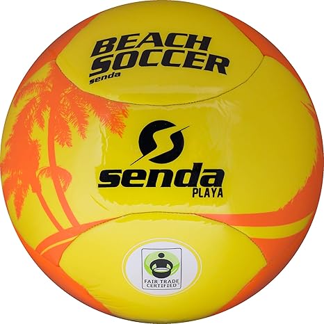 Senda Playa Beach Soccer Ball Fair Trade Certified Orangeyellow