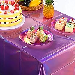 6 Pack Ombre Iridescent Pink and Purple Plastic