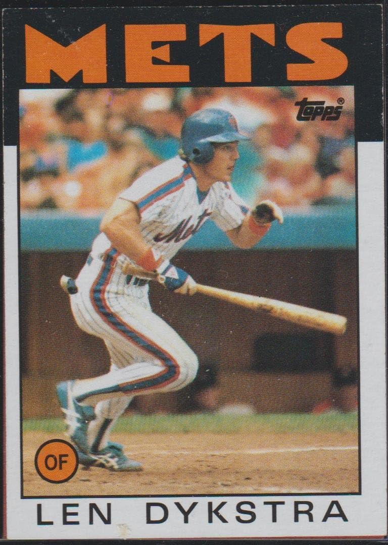 1986 Topps Len Dykstra Mets Baseball Card 53 At Amazon s Sports 