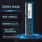D DUOMEIQI 16GB Kit 2x8GB DDR3 12800 1600MHz PC3L-12800U Desktop RAM 1.35V view 2