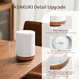 ASAKUKI 300ml Essential Oil Diffuser Ultrasonic Humidifier 7 LED Lights Yellow view 2