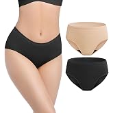Womens Incontinence Underwear Washable 2 oz Absorbency Leak Proof 2 Pack | Soft Cotton Breathable, OEKO-TEX certified, Odor Control, 5-Layer Leak Proof Protection, For Postpartum &amp; Bladder Leakage