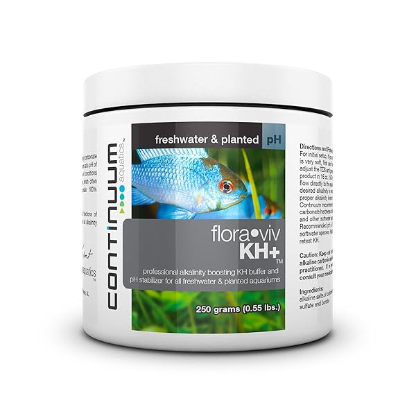 CONTINUUM AQUATICS FLORA VIV KH+ ALKALINITY BOOSTER & PH STABILIZER FOR FRESHWATER AQUARIUMS, 250G, QKHP250